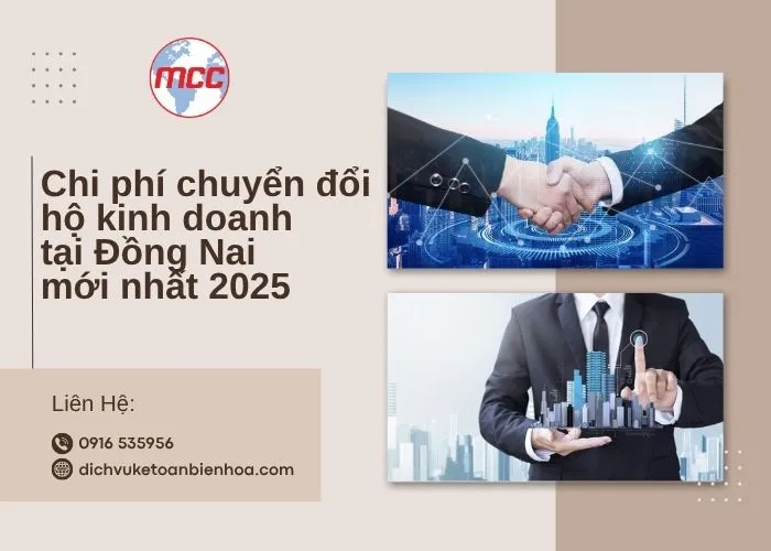 Chi phí chuyển đổi hộ kinh doanh Đồng Nai mới nhất 2025
