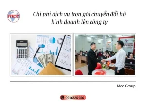Chi phí dịch vụ trọn gói chuyển đổi hộ kinh doanh lên công ty
