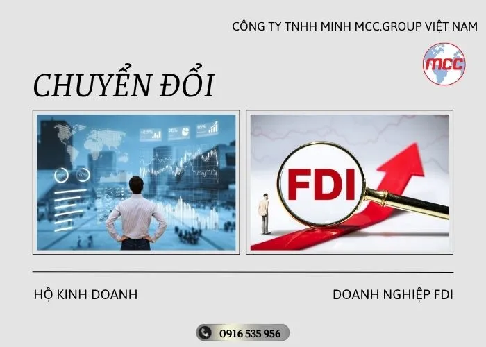 Hộ kinh doanh chuyển thành doanh nghiệp FDI