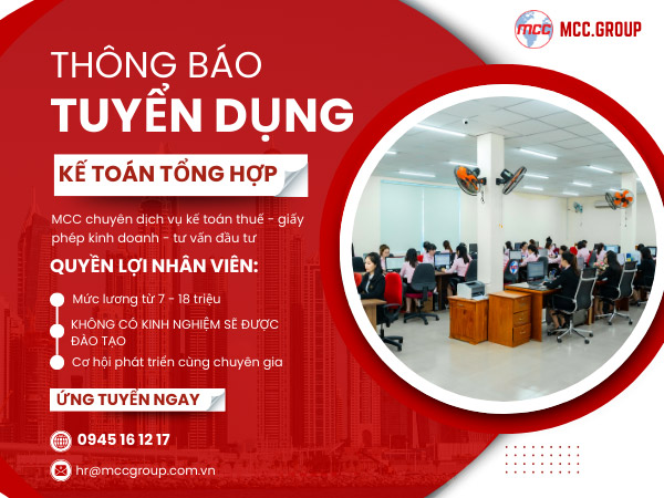 tuyển kế toán tổng hợp