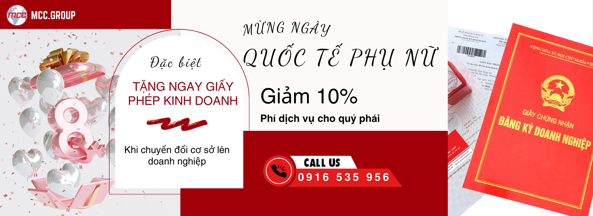 ưu đãi dịch vụ mccgroup